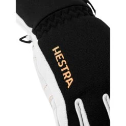 Hestra Army Leather Gore-tex Ski Gloves, Black/white -Hestra-Shop hestra army leather gore tex ski gloves blackwhite 237594 12081