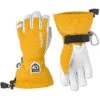 Hestra Army Leather Heli Ski Jr, Ski Gloves, Junior, Mustard