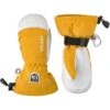 Hestra Army Leather Heli Ski Jr, Ski Mitt, Junior, Mustard