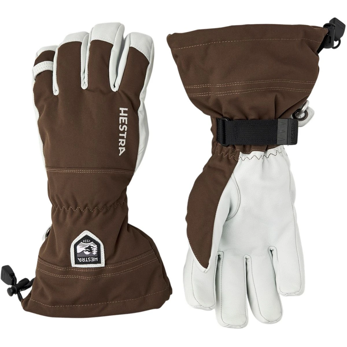 Hestra Army Leather Heli Ski, Ski Gloves, Espresso 1 Hestra Army Leather Heli Ski, Ski Gloves, Espresso