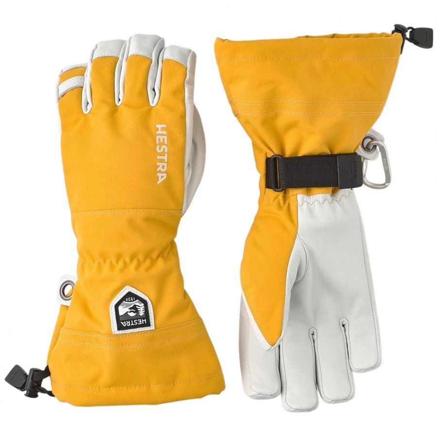 Hestra Army Leather Heli Ski, Ski Gloves, Mustard 1 Hestra Army Leather Heli Ski, Ski Gloves, Mustard