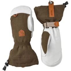 Hestra Army Leather Patrol Gauntlet, Mitt, Olive