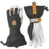 Hestra Army Leather Patrol Gauntlet, Ski Gloves, Charcoal