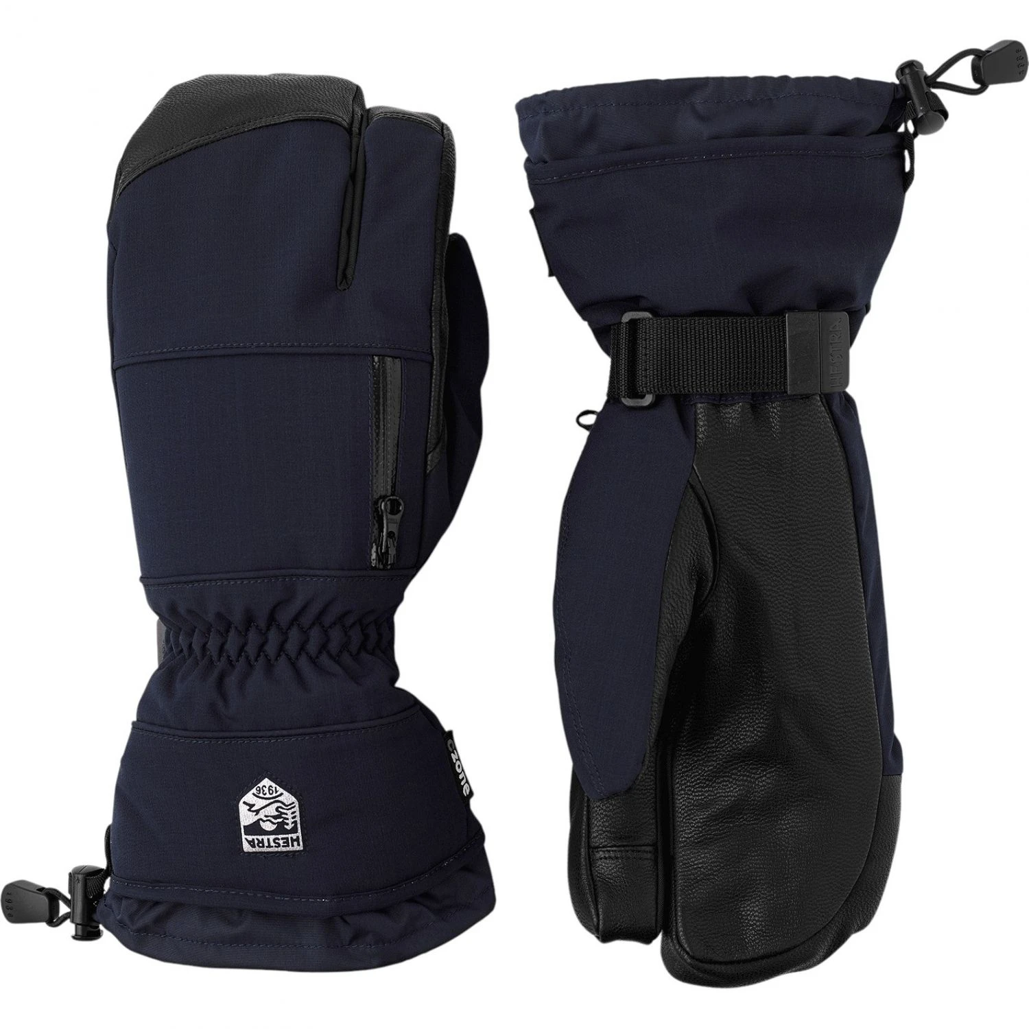 Hestra CZone Pointer, 3-finger Ski Gloves, Navy 1 Hestra CZone Pointer, 3-finger Ski Gloves, Navy