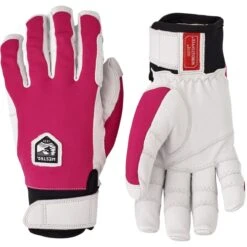 Hestra Ergo Grip Active, Ski Gloves, Fuchsia/offwhite