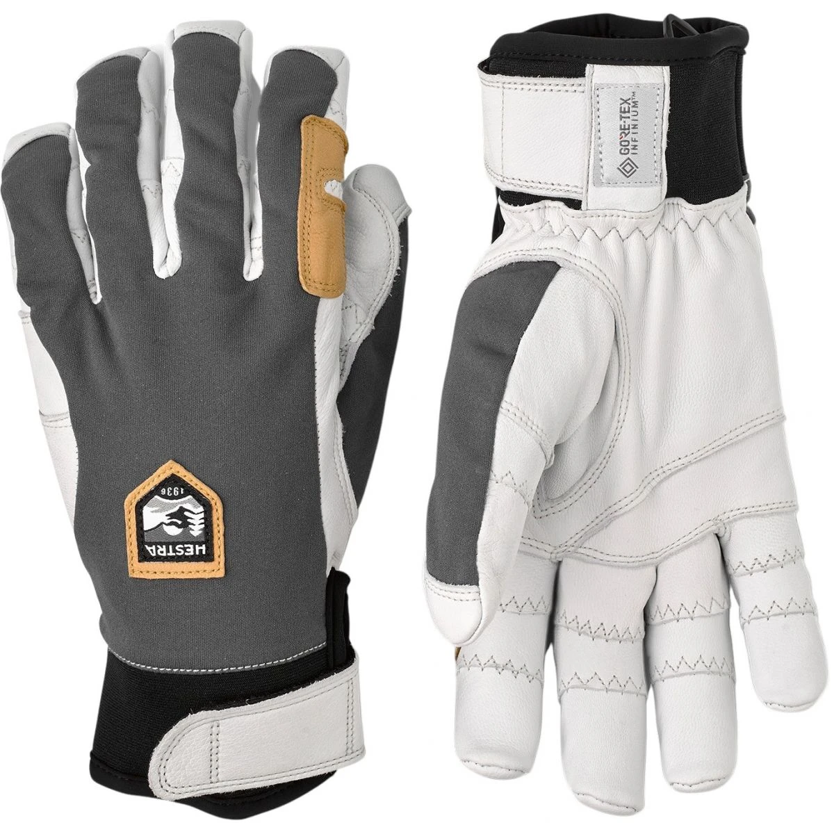 Hestra Ergo Grip Active, Ski Gloves, Grey/offwhite 2 Hestra Ergo Grip Active, Ski Gloves, Grey/offwhite – Bild 2
