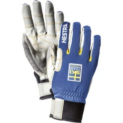 Hestra Ergo Grip Windstopper Race 5-Finger Handschuhe Blau/weiß