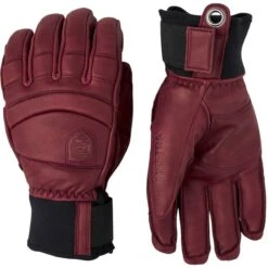 Hestra Fall Line, Ski Gloves, Bordeaux/bordeaux