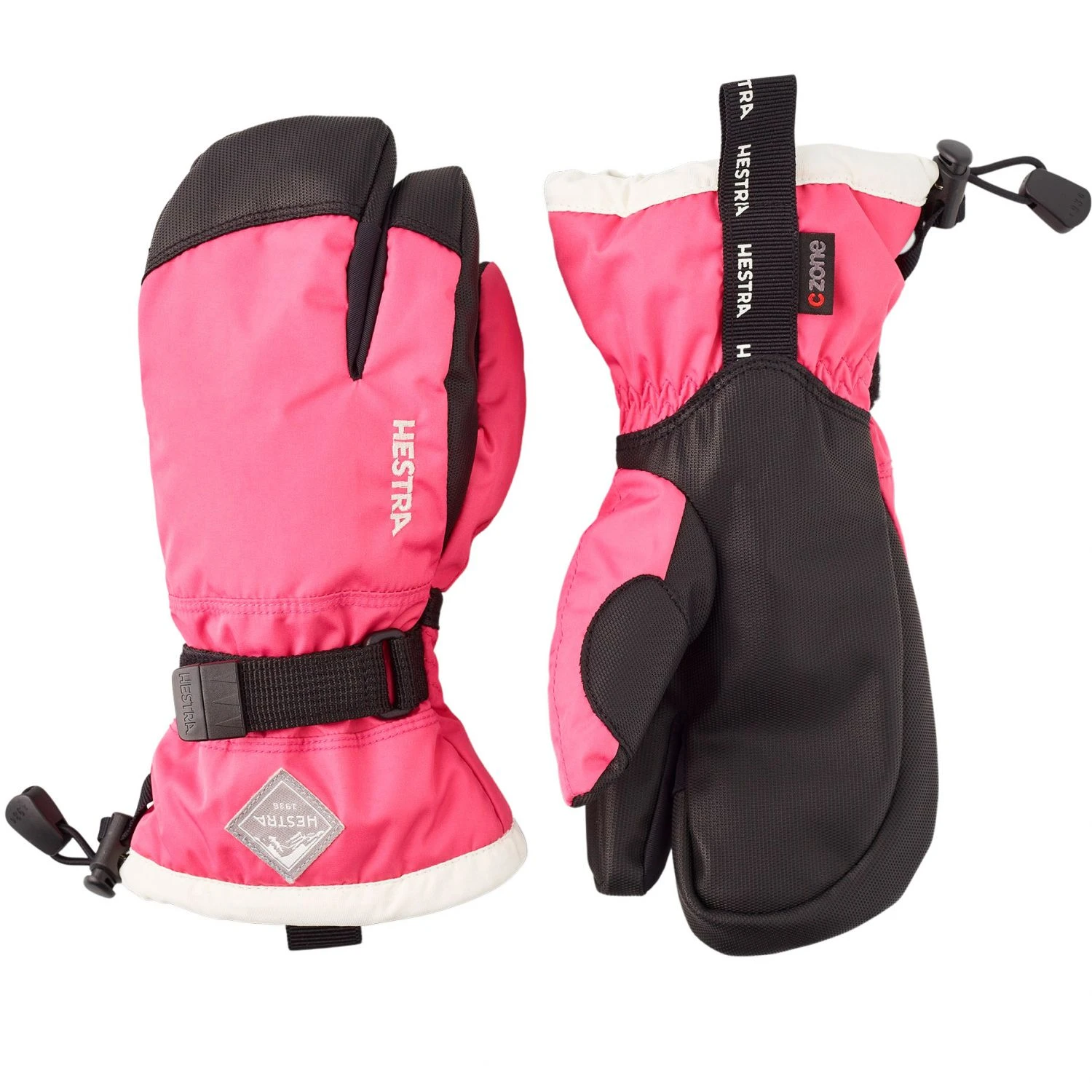 Hestra Gauntlet 3-finger Ski Gloves, Junior, Fuchsia 3 Hestra Gauntlet 3-finger Ski Gloves, Junior, Fuchsia – Bild 3