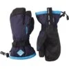 Hestra Gauntlet CZone Jr, 3-finger Ski Gloves, Junior, Dark Navy/turquoise
