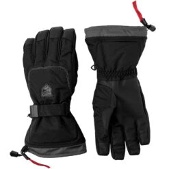 Hestra Gauntlet Ski Gloves, Mens, Black -Hestra-Shop hestra gauntlet mens ski gloves 237314 7302