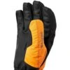 Hestra Gauntlet Sr, Ski Gloves, Orange/orange