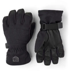 Hestra Gore-Tex Atlas 5-Finger Handschuhe Kinder Schwarz