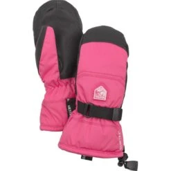 Hestra Gore-Tex Gauntlet Mitt, Junior, Pink