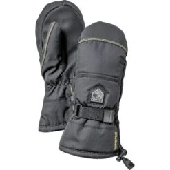 Hestra Gore-Tex Gauntlet Mitt, Junior, Svart