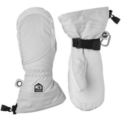 Hestra Heli Ski, Ski Mitt, Women, Pale Grey/offwhite