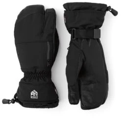 Hestra CZone Pointer 3-finger Ski Gloves, Black