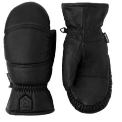 Hestra Leather Box Mitt, Black