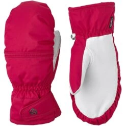 Hestra Primaloft Leather, Ski Mitt, Women, Orchid/white