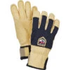 Hestra Sarek Ecocuir 5-Finger Handschuhe Beige/blau