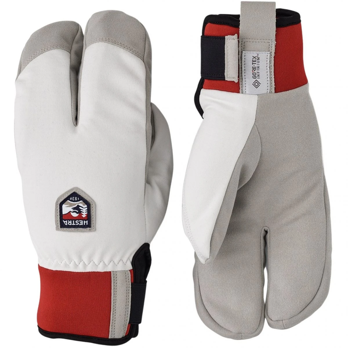 Hestra W.S. Wool Terry Split, Gloves, Offwhite 2 Hestra W.S. Wool Terry Split, Gloves, Offwhite – Bild 2